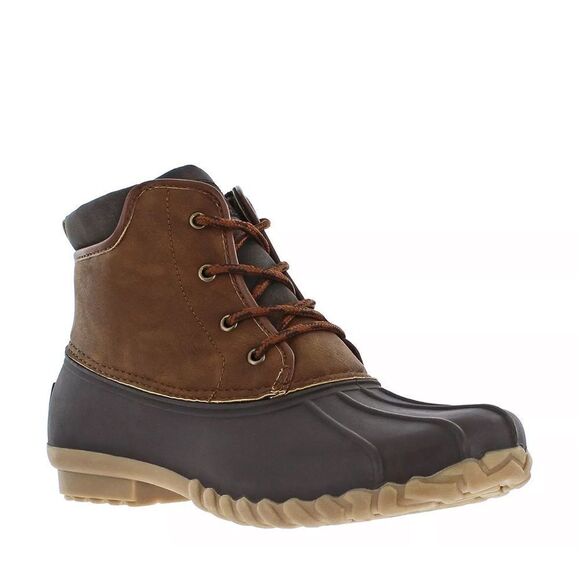 Weatherproof Men’s Aidan Duck Boots in Tan Size 12 New in Box - Picture 1 of 7